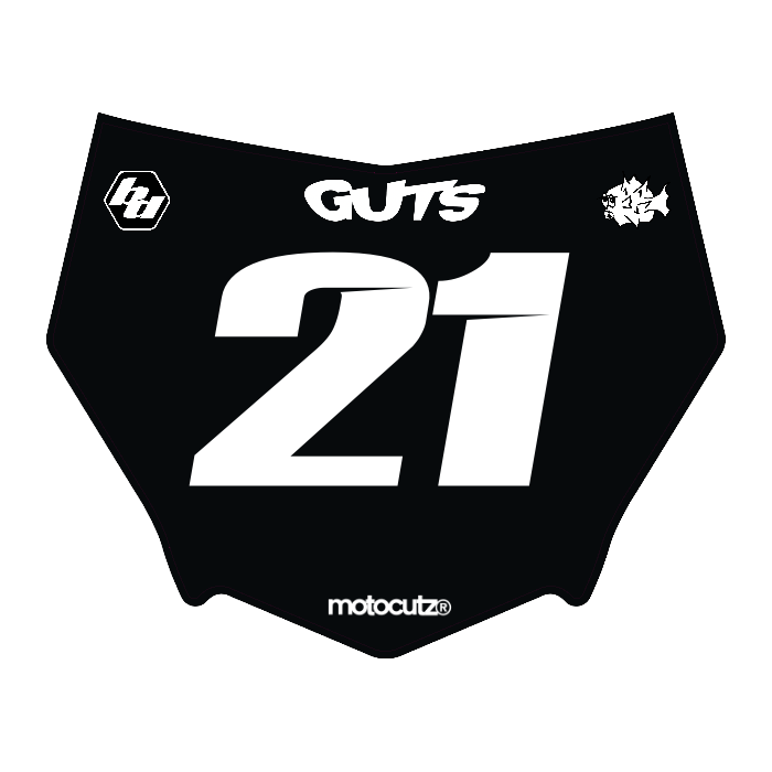 CUSTOM MOTOCUTZ FRONT PLATE DECAL