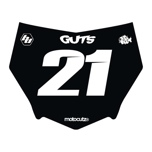 CUSTOM MOTOCUTZ FRONT PLATE DECAL