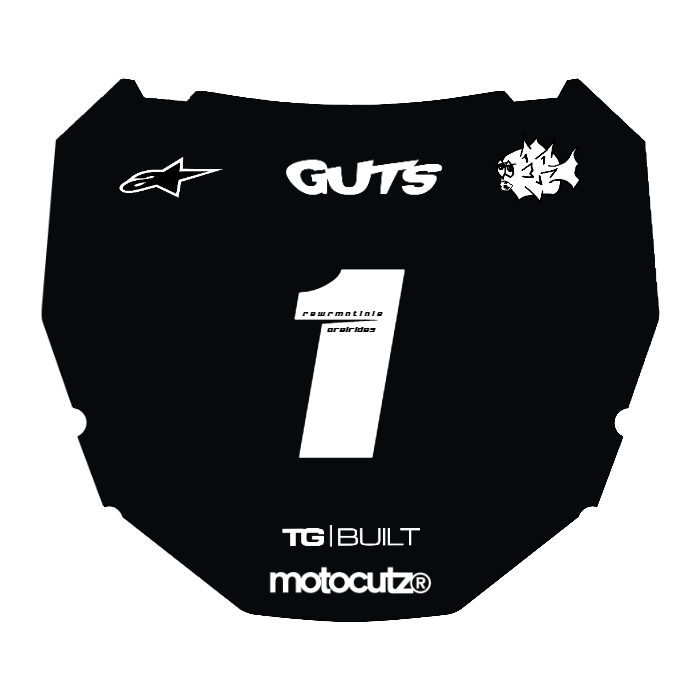 CUSTOM ODI NUMBER PLATE DECAL