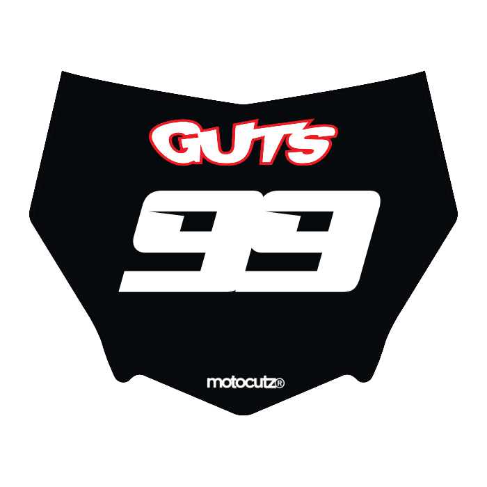 CUSTOM MOTOCUTZ FRONT PLATE DECAL