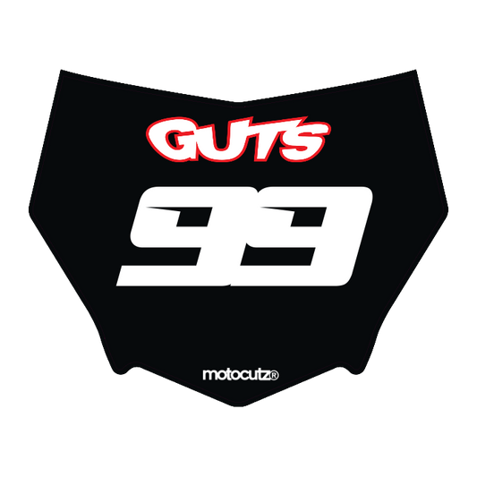 CUSTOM MOTOCUTZ FRONT PLATE DECAL