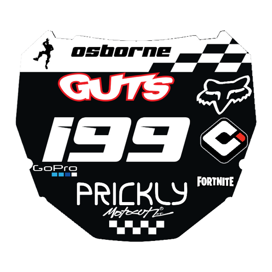 CUSTOM ODI NUMBER PLATE DECAL
