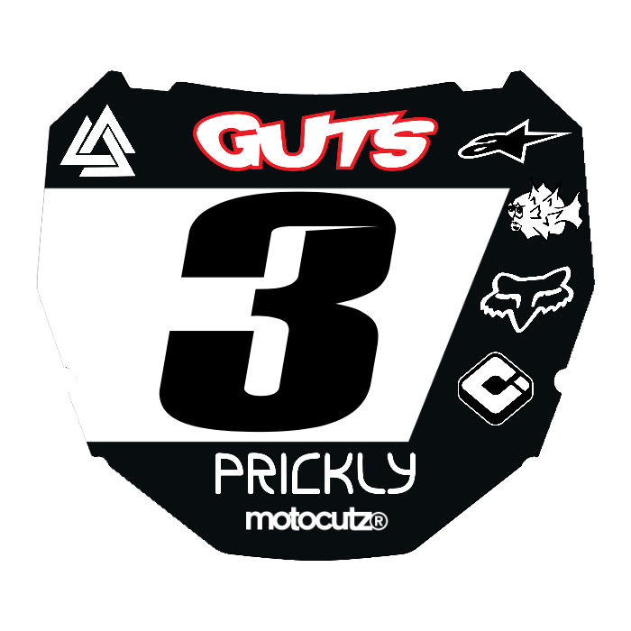 CUSTOM ODI NUMBER PLATE DECAL