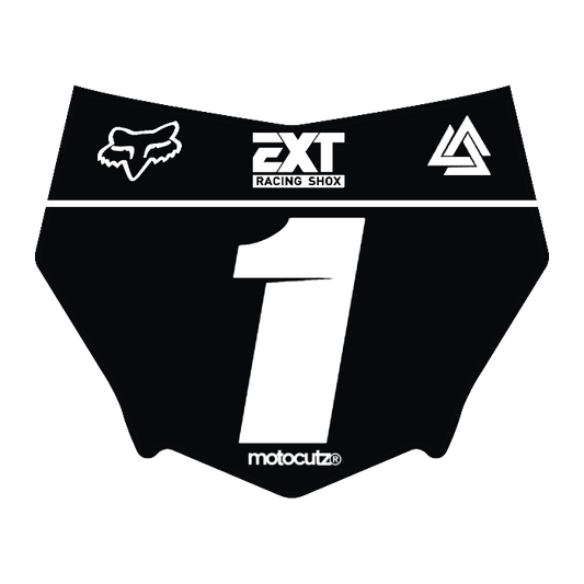 CUSTOM MOTOCUTZ FRONT PLATE DECAL