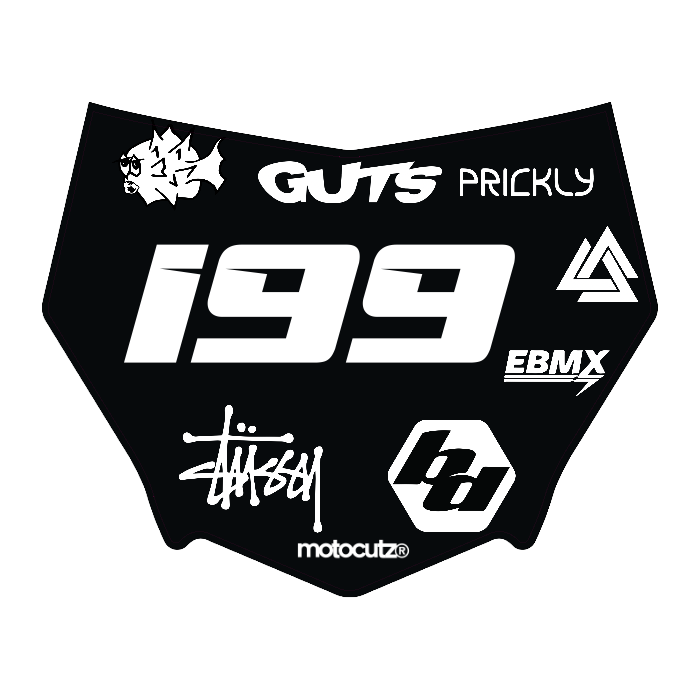 CUSTOM MOTOCUTZ FRONT PLATE DECAL
