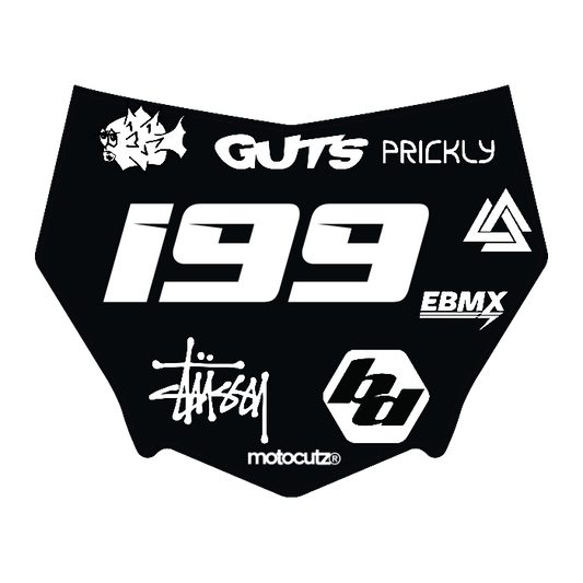 CUSTOM MOTOCUTZ FRONT PLATE DECAL