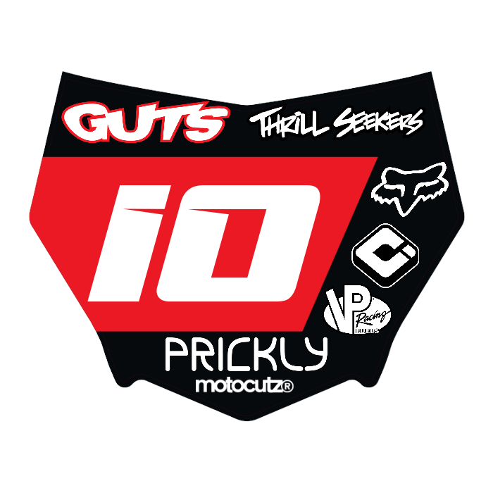 CUSTOM MOTOCUTZ FRONT PLATE DECAL