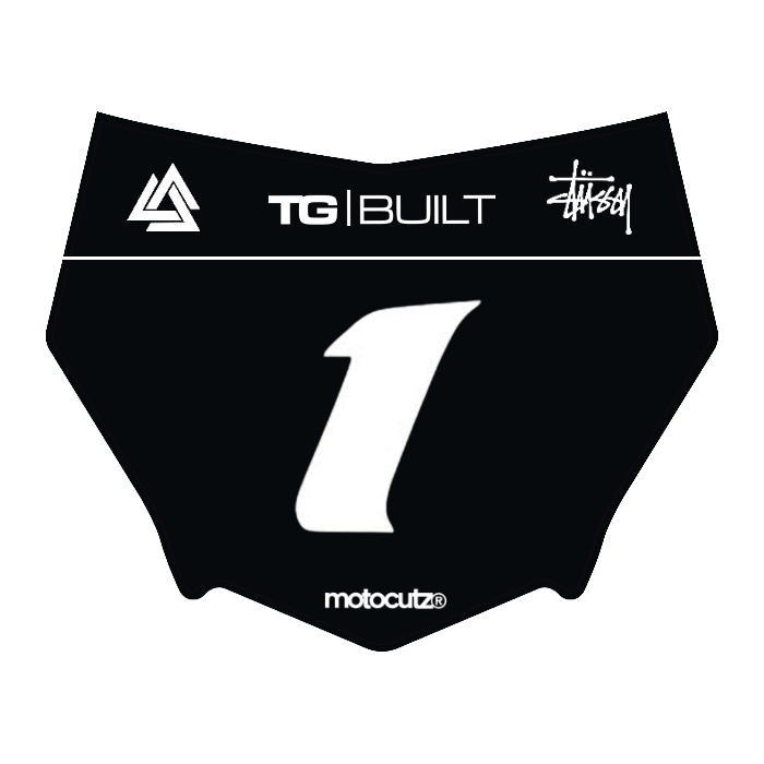 CUSTOM MOTOCUTZ FRONT PLATE DECAL