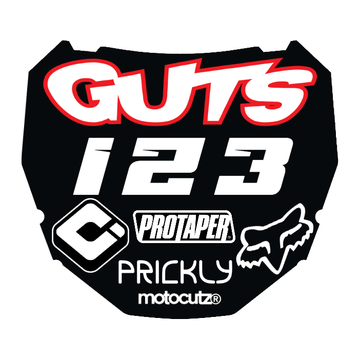 CUSTOM ODI NUMBER PLATE DECAL