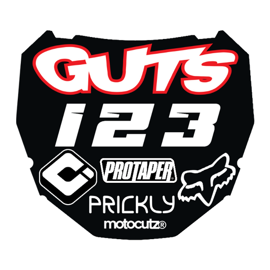 CUSTOM ODI NUMBER PLATE DECAL
