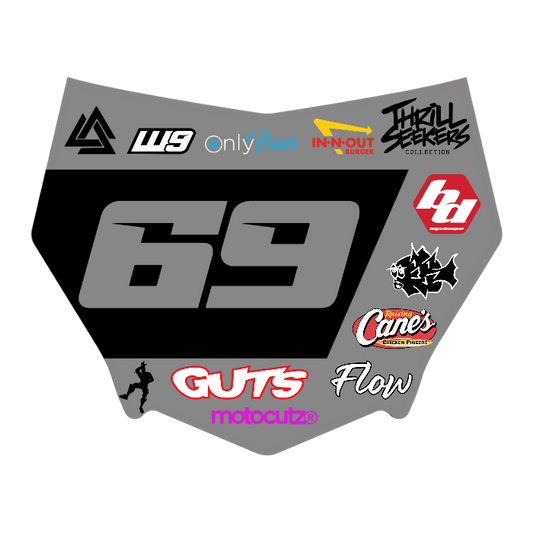 CUSTOM MOTOCUTZ FRONT PLATE DECAL