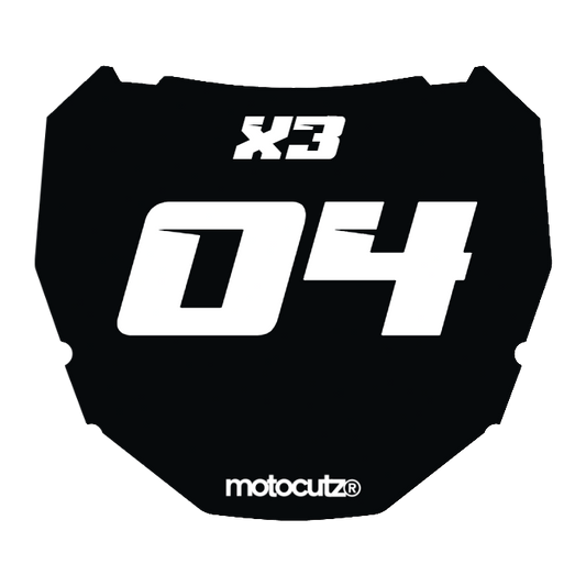 CUSTOM ODI NUMBER PLATE DECAL