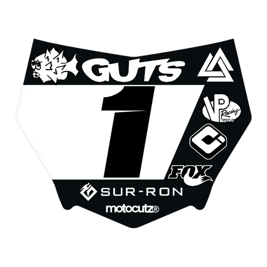 CUSTOM MOTOCUTZ FRONT PLATE DECAL