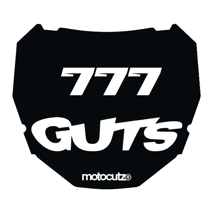 CUSTOM ODI NUMBER PLATE DECAL