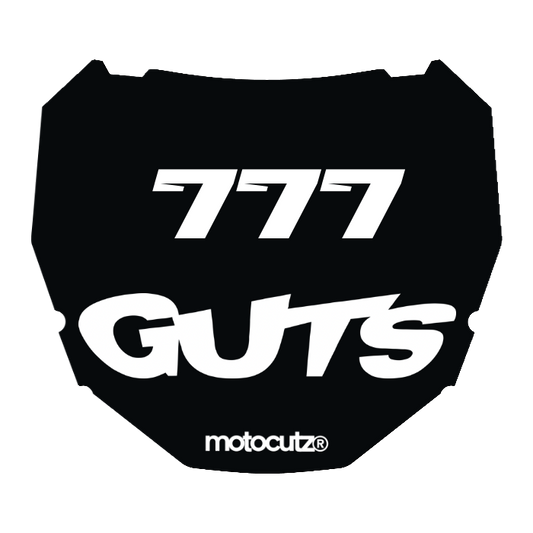 CUSTOM ODI NUMBER PLATE DECAL