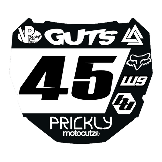 CUSTOM ODI NUMBER PLATE DECAL