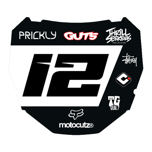 CUSTOM ODI NUMBER PLATE DECAL