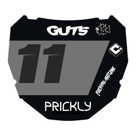 CUSTOM ODI NUMBER PLATE DECAL