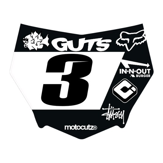 CUSTOM MOTOCUTZ FRONT PLATE DECAL