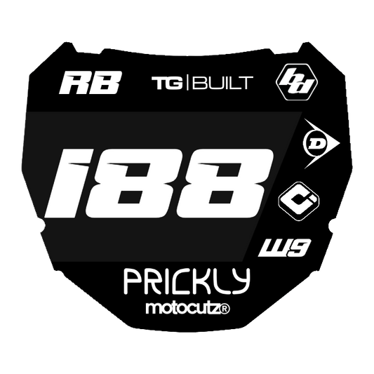 CUSTOM ODI NUMBER PLATE DECAL