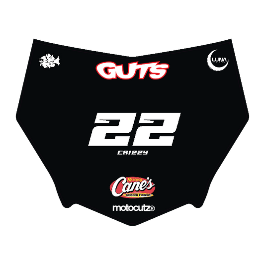 CUSTOM MOTOCUTZ FRONT PLATE DECAL