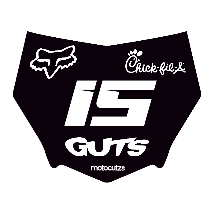 CUSTOM MOTOCUTZ FRONT PLATE DECAL