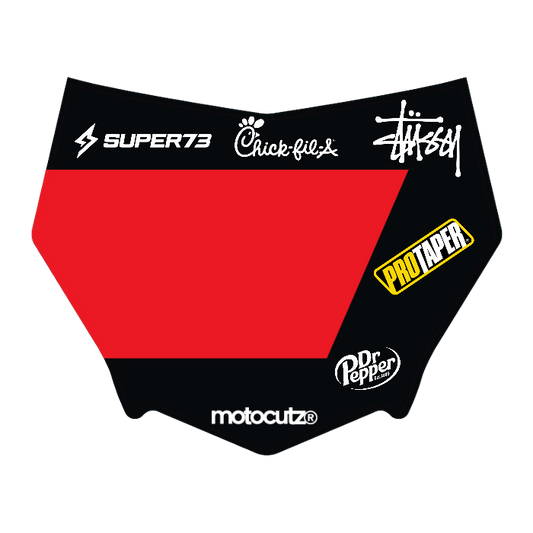 CUSTOM MOTOCUTZ FRONT PLATE DECAL