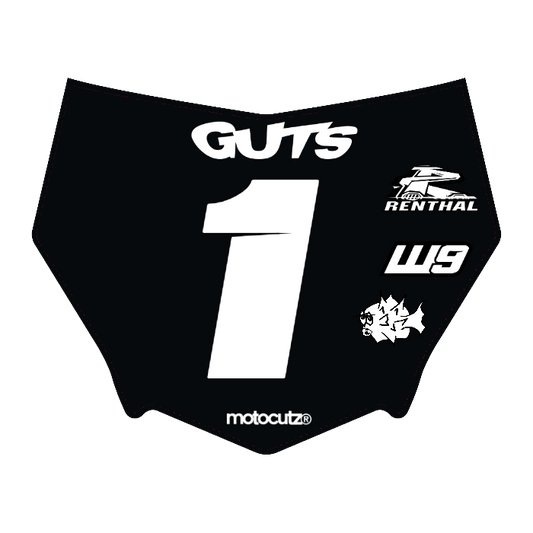 CUSTOM MOTOCUTZ FRONT PLATE DECAL