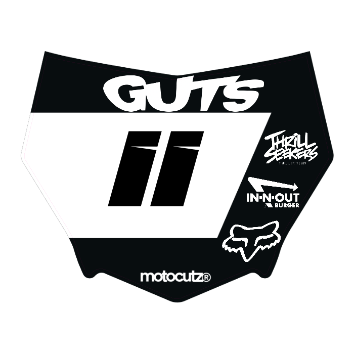 CUSTOM MOTOCUTZ FRONT PLATE DECAL