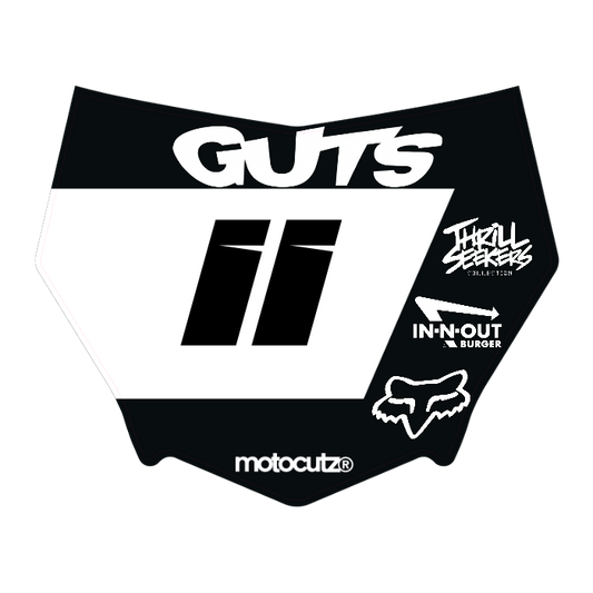 CUSTOM MOTOCUTZ FRONT PLATE DECAL