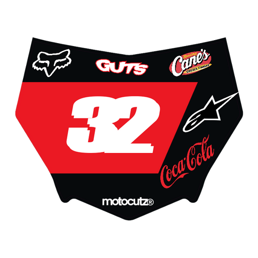 CUSTOM MOTOCUTZ FRONT PLATE DECAL