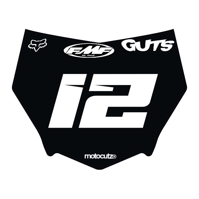 CUSTOM MOTOCUTZ FRONT PLATE DECAL