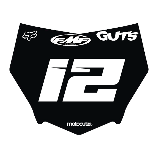 CUSTOM MOTOCUTZ FRONT PLATE DECAL