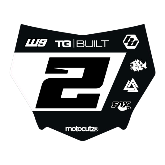 CUSTOM MOTOCUTZ FRONT PLATE DECAL