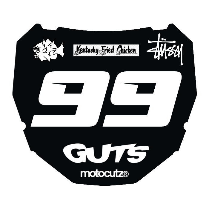 CUSTOM ODI NUMBER PLATE DECAL