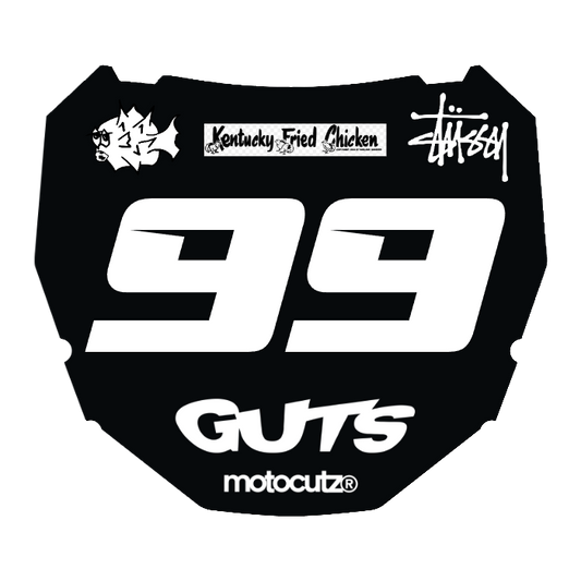 CUSTOM ODI NUMBER PLATE DECAL