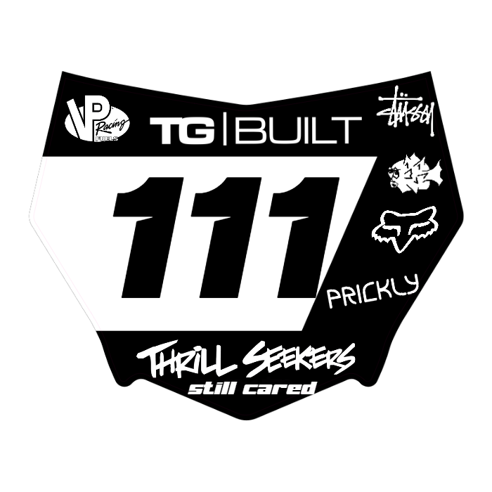 CUSTOM MOTOCUTZ FRONT PLATE DECAL