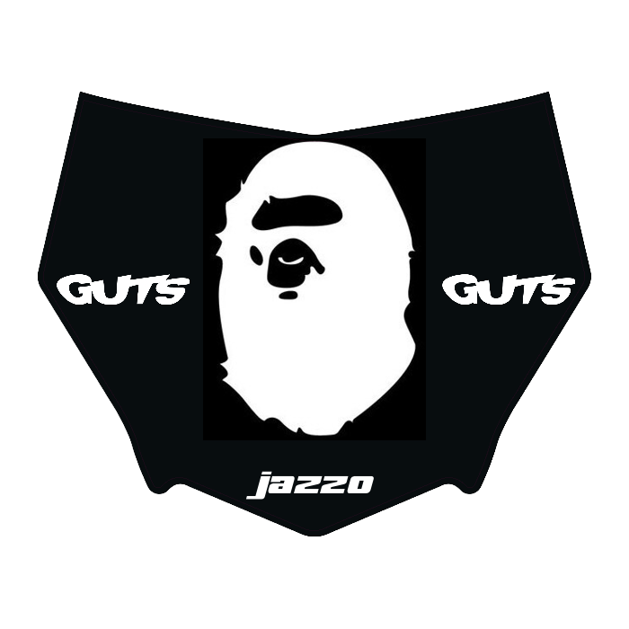 CUSTOM MOTOCUTZ FRONT PLATE DECAL