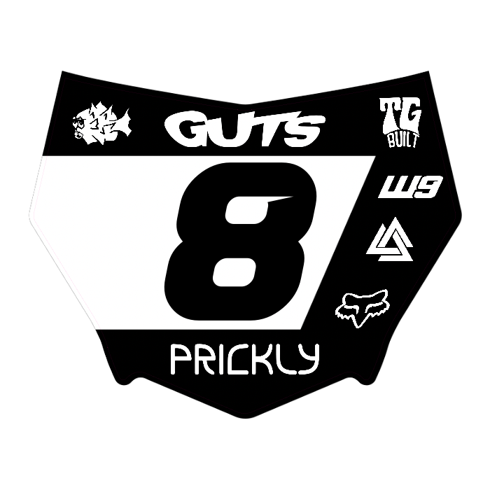 CUSTOM MOTOCUTZ FRONT PLATE DECAL