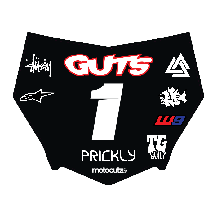 CUSTOM MOTOCUTZ FRONT PLATE DECAL