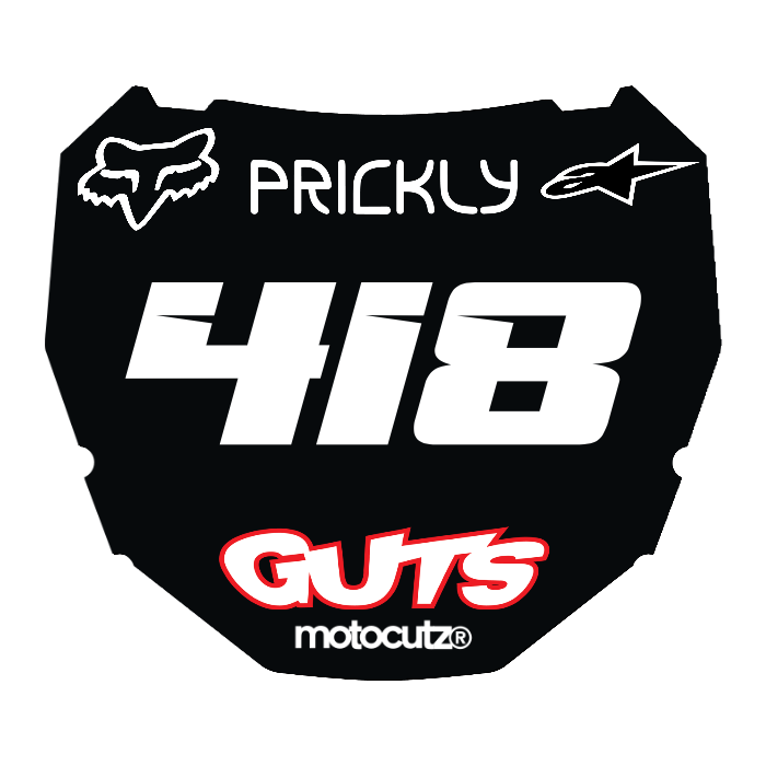 CUSTOM ODI NUMBER PLATE DECAL