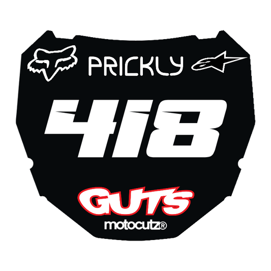 CUSTOM ODI NUMBER PLATE DECAL