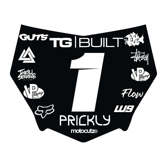 CUSTOM MOTOCUTZ FRONT PLATE DECAL