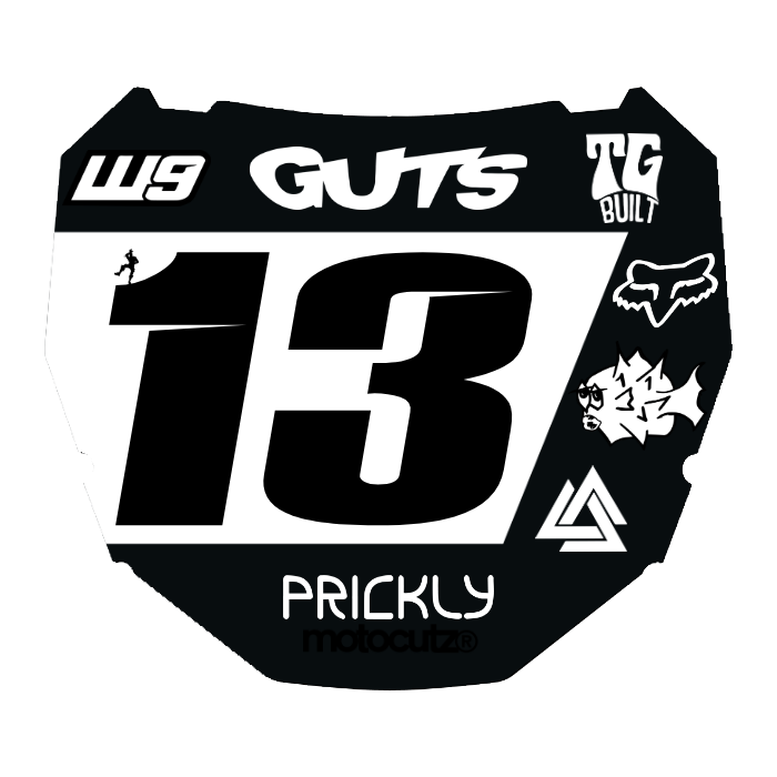 CUSTOM ODI NUMBER PLATE DECAL