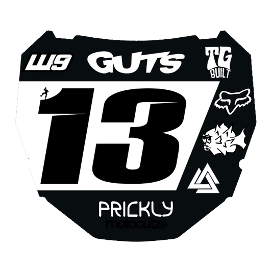 CUSTOM ODI NUMBER PLATE DECAL