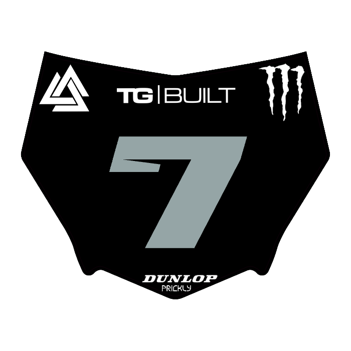 CUSTOM MOTOCUTZ FRONT PLATE DECAL