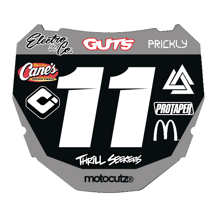 CUSTOM ODI NUMBER PLATE DECAL