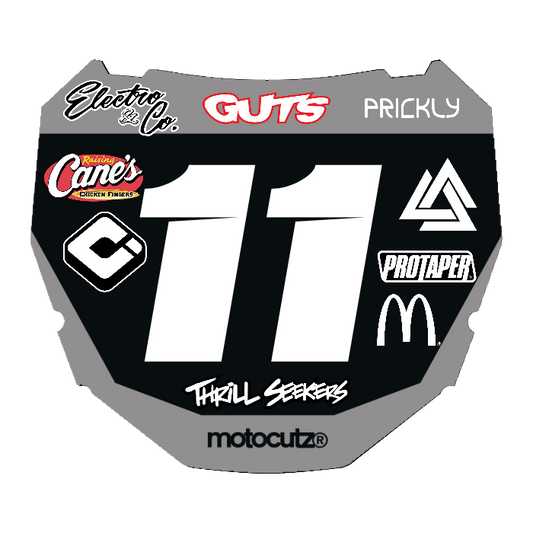 CUSTOM ODI NUMBER PLATE DECAL