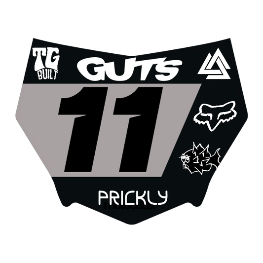 CUSTOM MOTOCUTZ FRONT PLATE DECAL