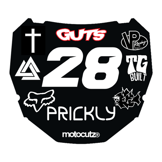 CUSTOM ODI NUMBER PLATE DECAL